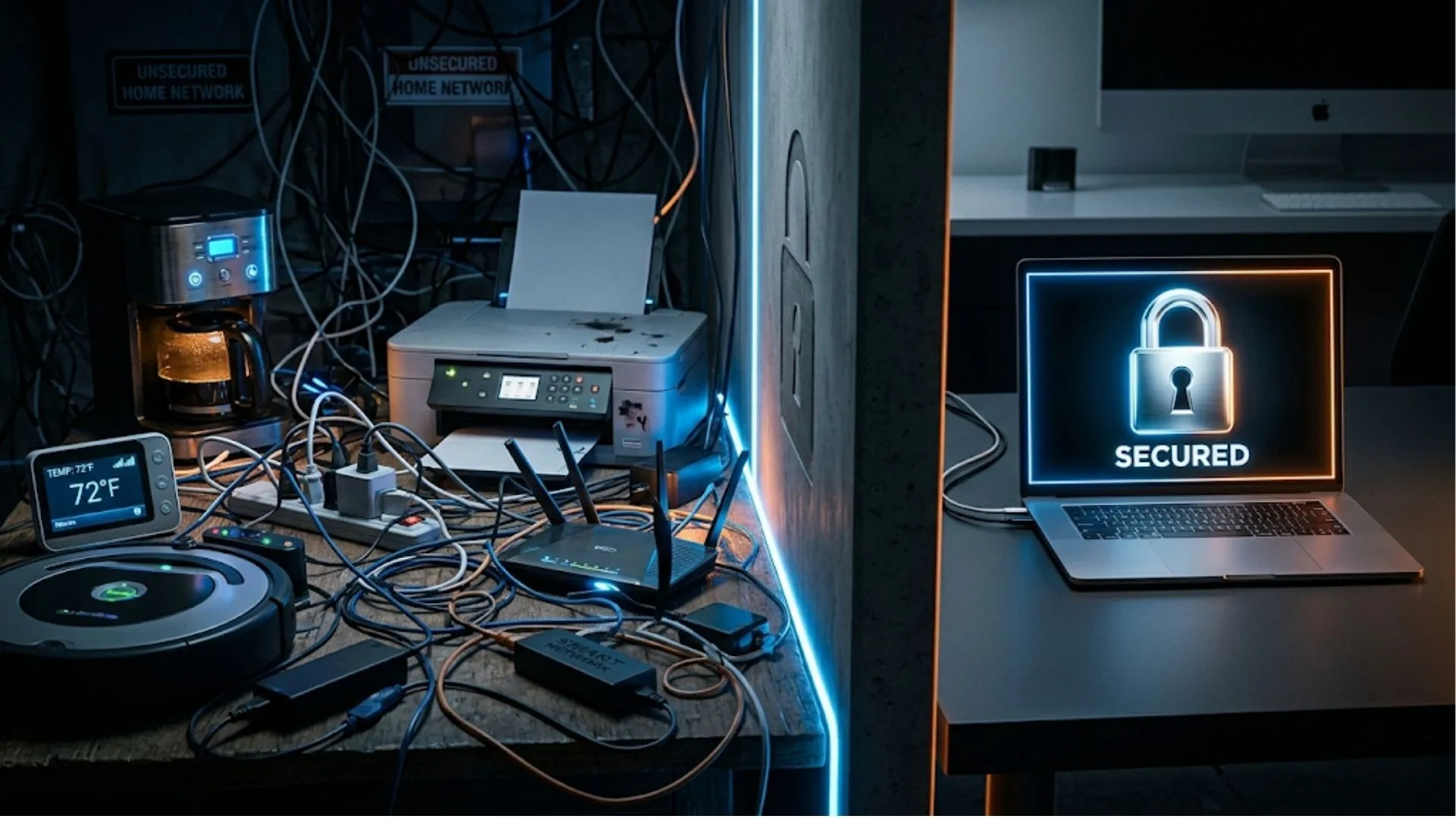 IoT Netzwerke als Sicherheitsproblem im Homeoffice.