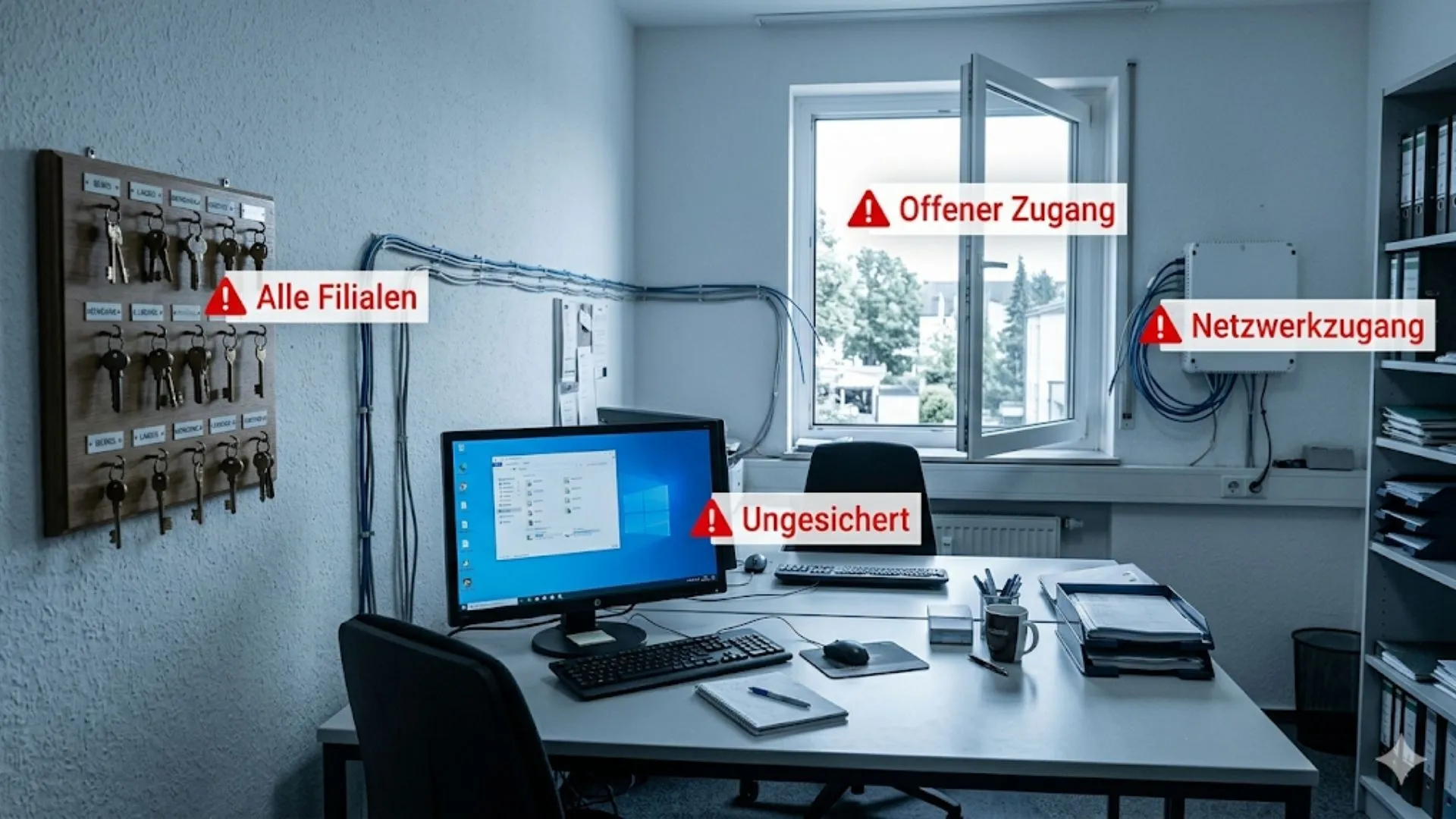 Penetrationstest im Mittelstand – offene Zugänge, Netzwerkrisiken und ungesicherte Schlüssel im Unternehmen aufdecken