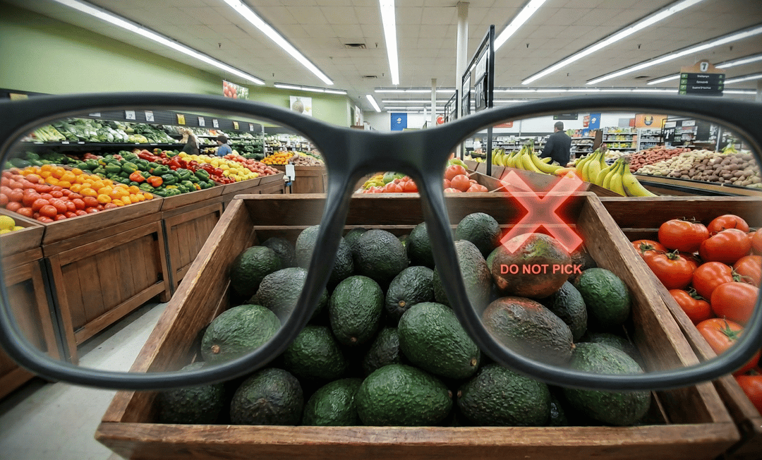 KI-Brille zur Avocado-Auswahl