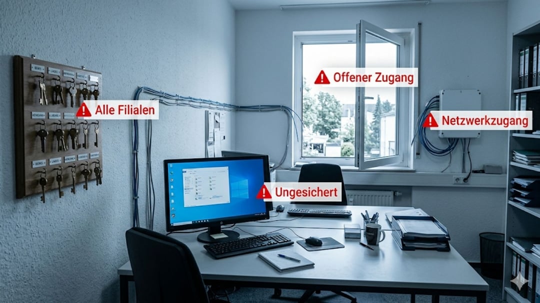Penetrationstest im Mittelstand – offene Zugänge, Netzwerkrisiken und ungesicherte Schlüssel im Unternehmen aufdecken